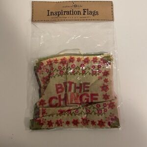 Natural Life Inspirational Flags Garland New College Dorm Graduation